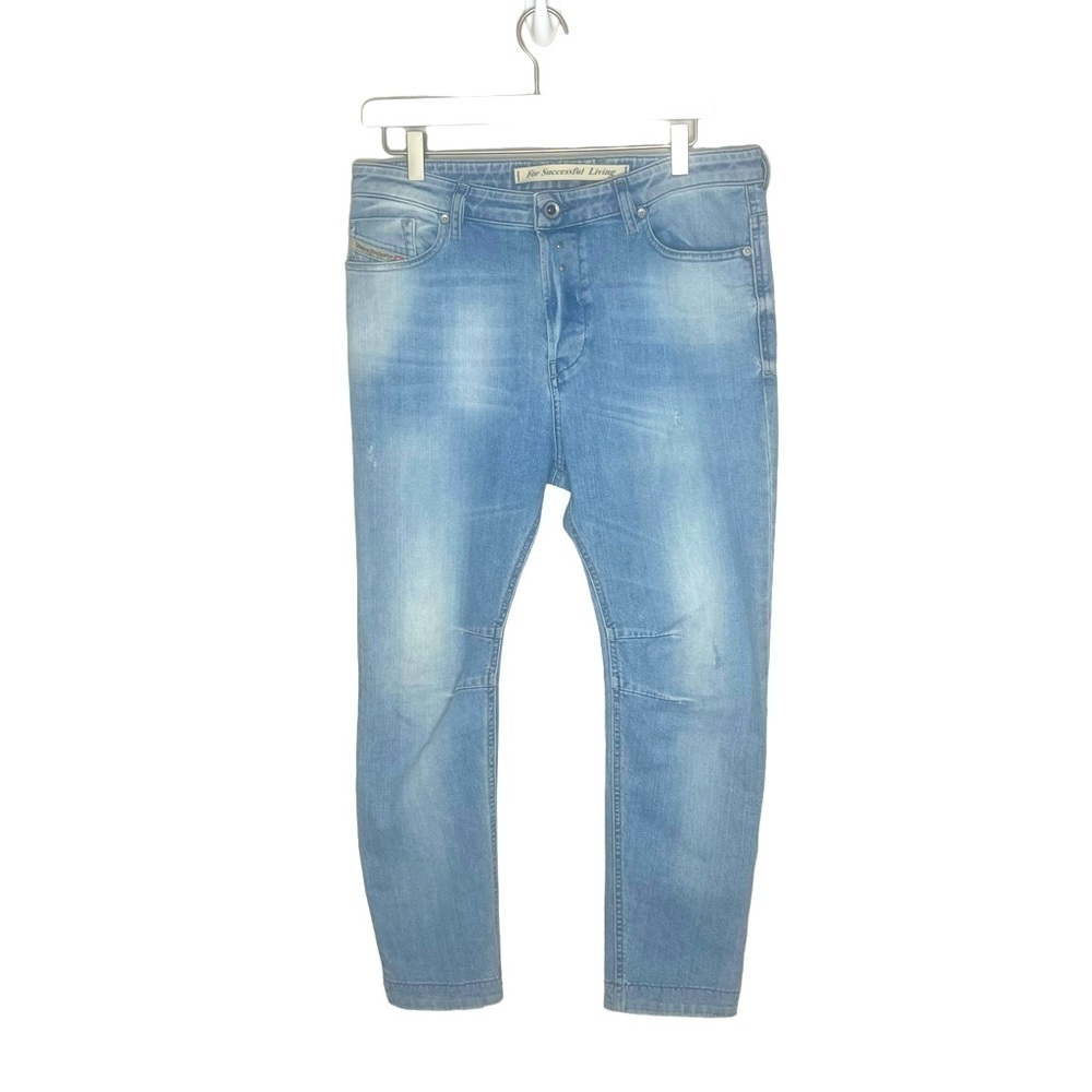DIESEL Light Wash Eazee Relaxed Boyfriend Low‎ Waist Jeans